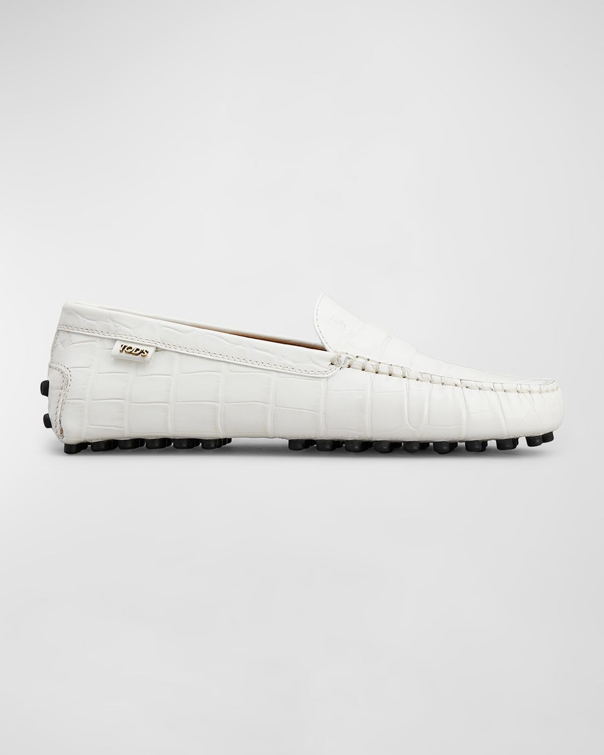 Gommino Croco Penny Driver Loafers