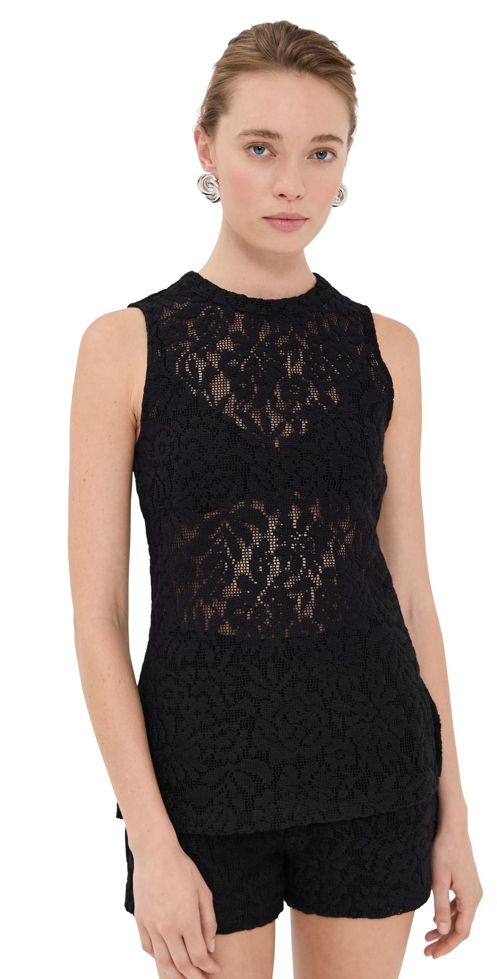 Veronica Beard Sleeveless Serenka Top Black L