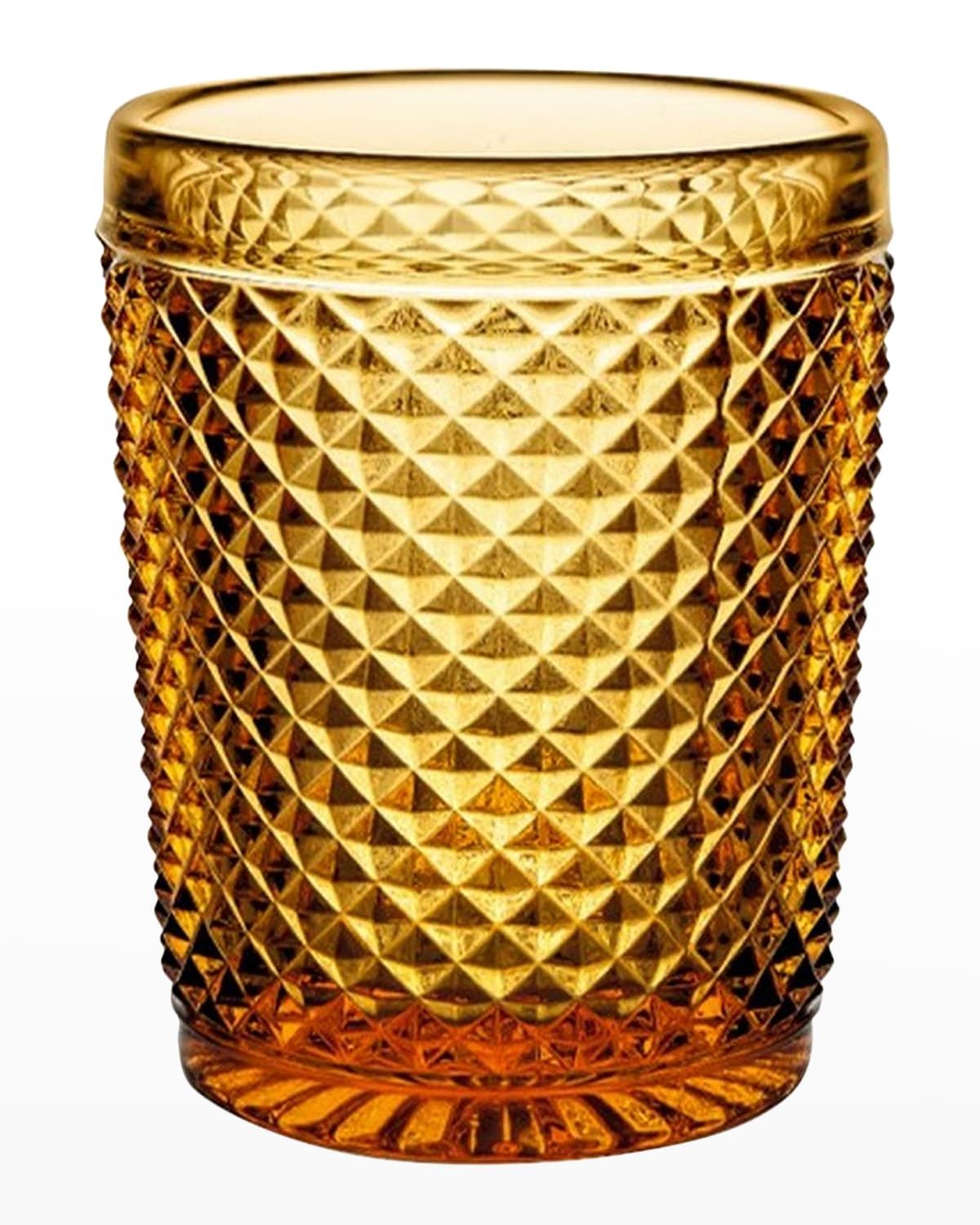 Bicos Amber Lowball Glass