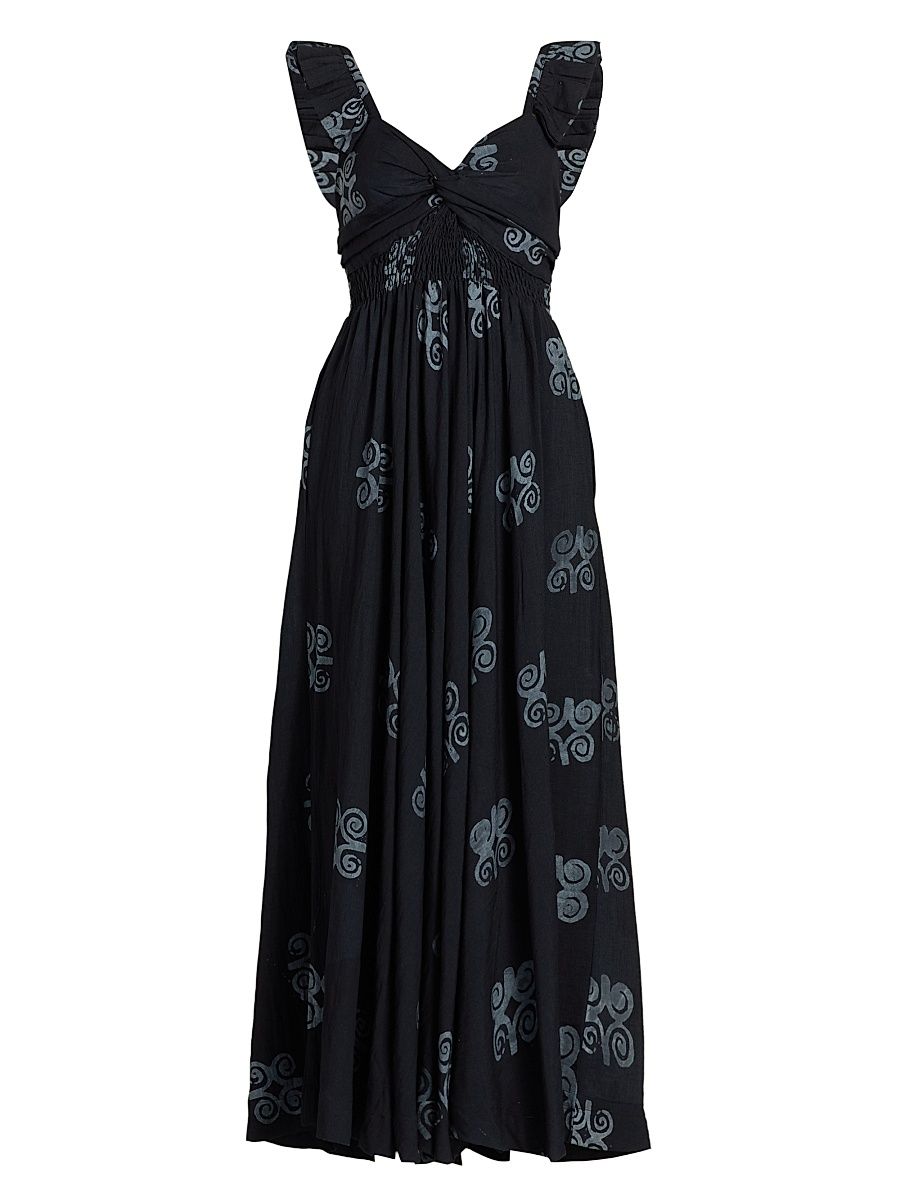 Women's Ibukun Printed Maxi Dress - Black - Size XL