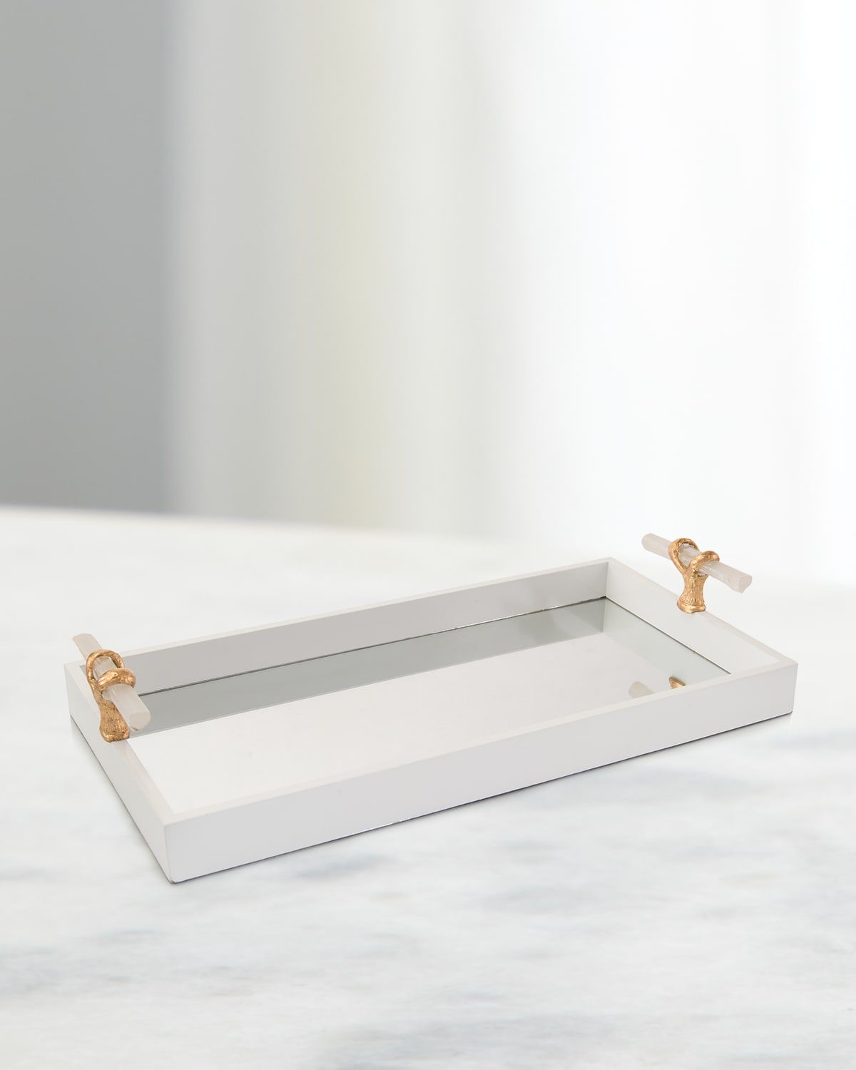 Tray with Selenite Handles