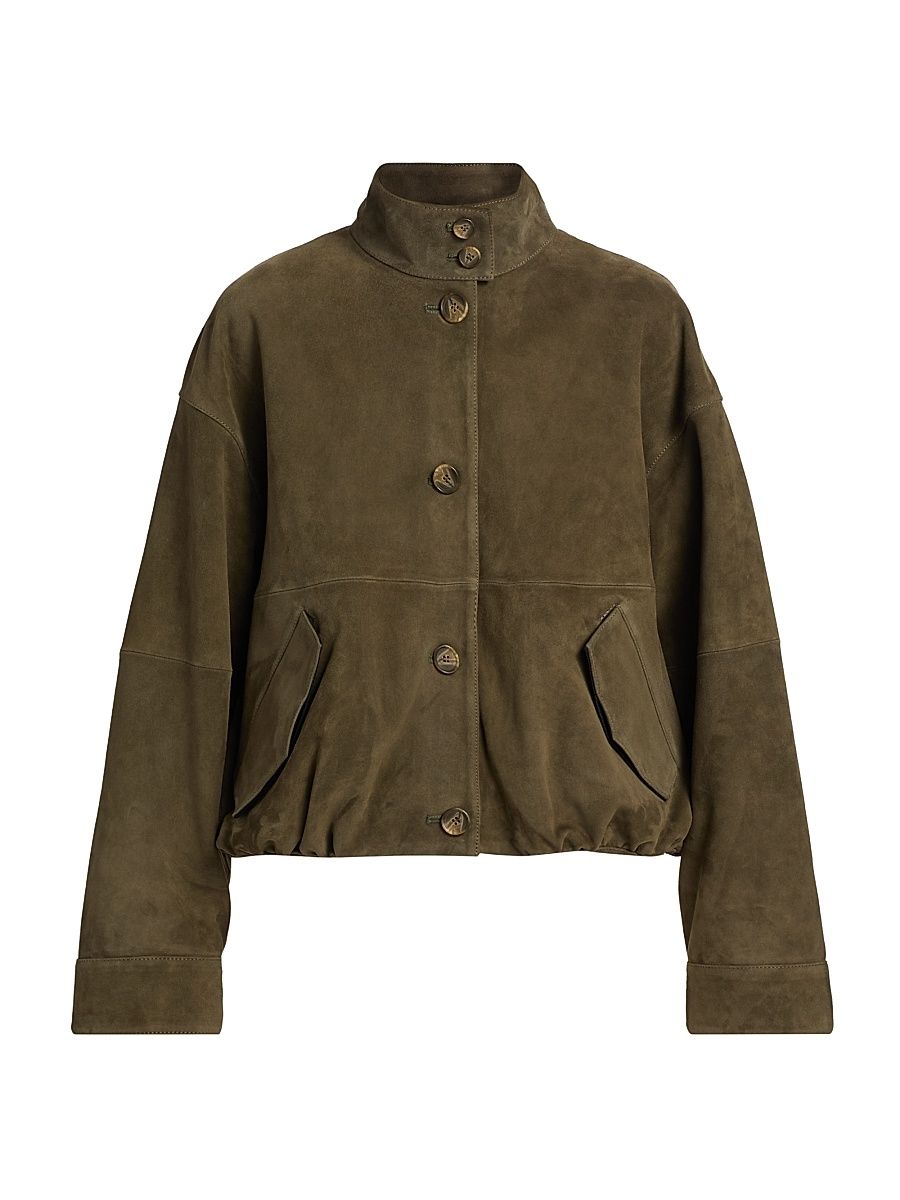 Women's Marley Suede Jacket - Ivy - Size Medium