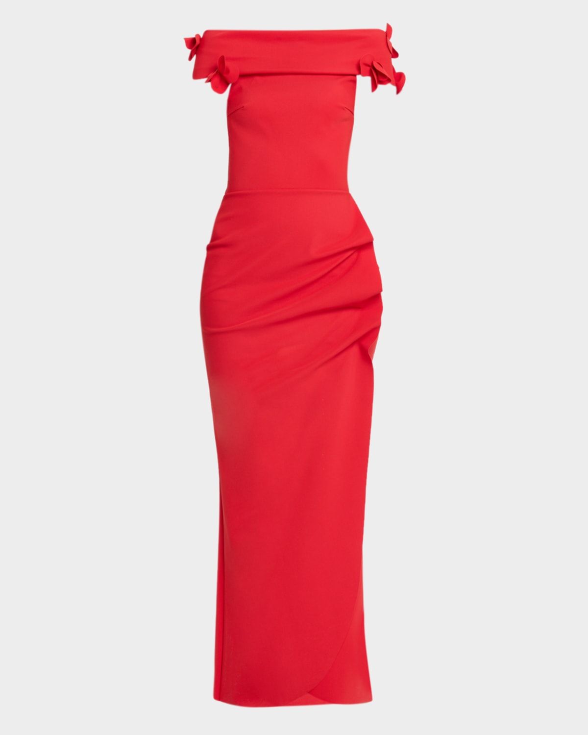 Clotis Floral Off-Shoulder Maxi Dress