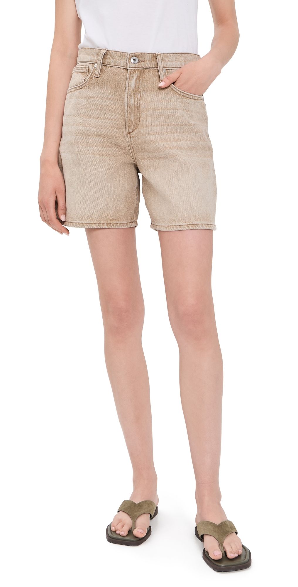 Joe's Jeans Harlowe Denim Shorts Washed Tannin 31