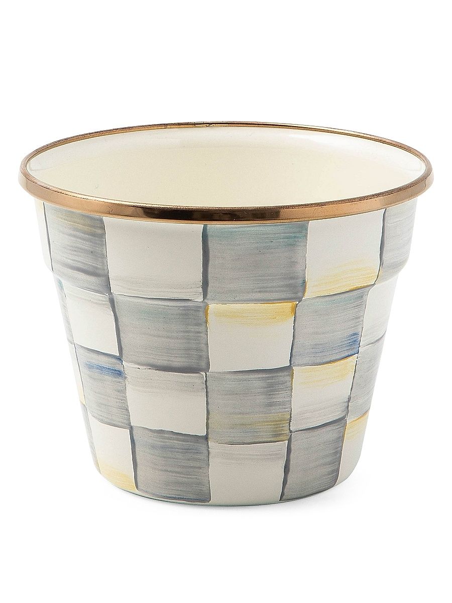 Sterling Check Garden Pot