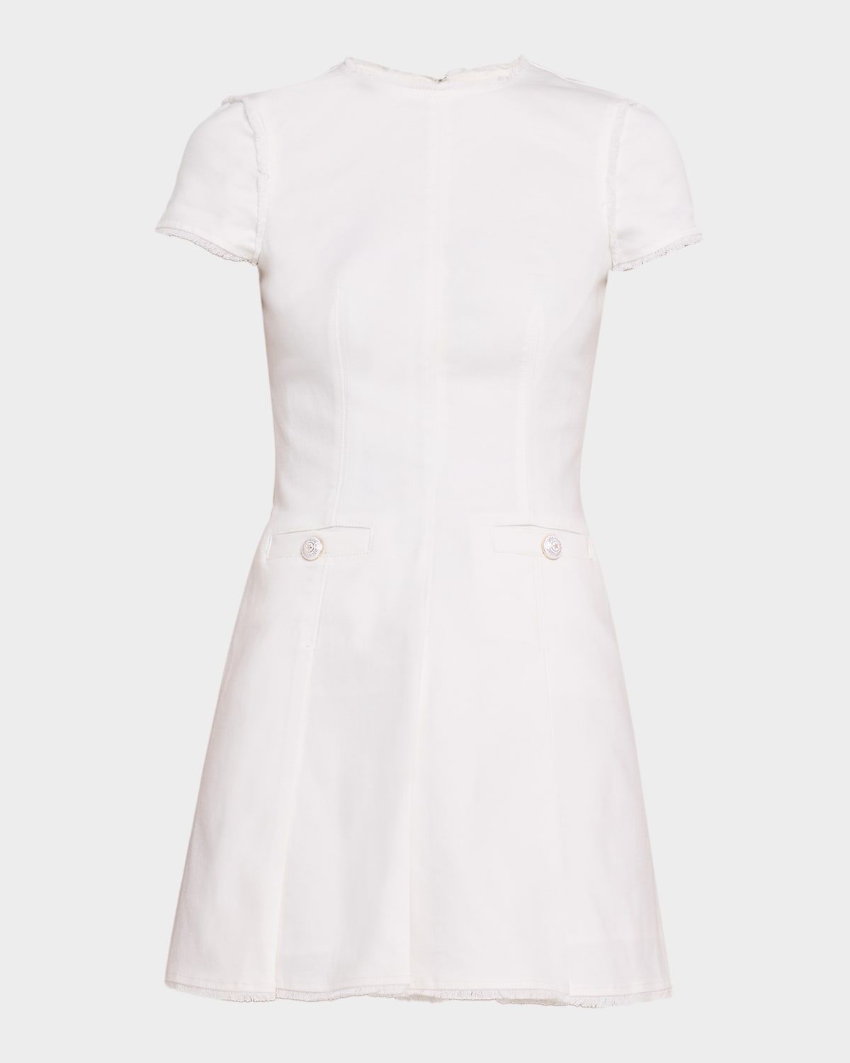 Nova Short-Sleeve Denim Mini Dress