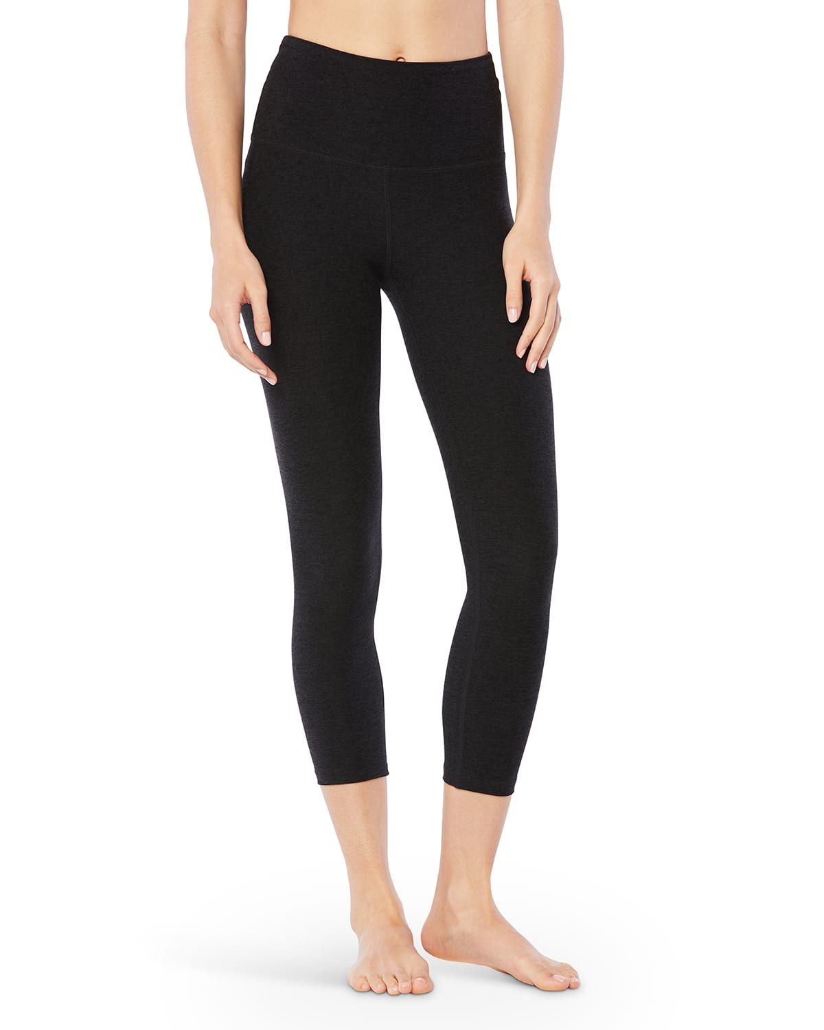 Space-Dye High Waist Capri Legging