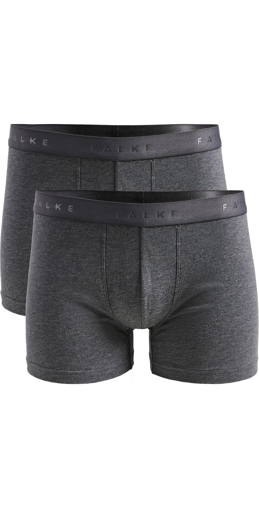 Falke Cotton Boxer Briefs 2 Pack Dark Grey XXL