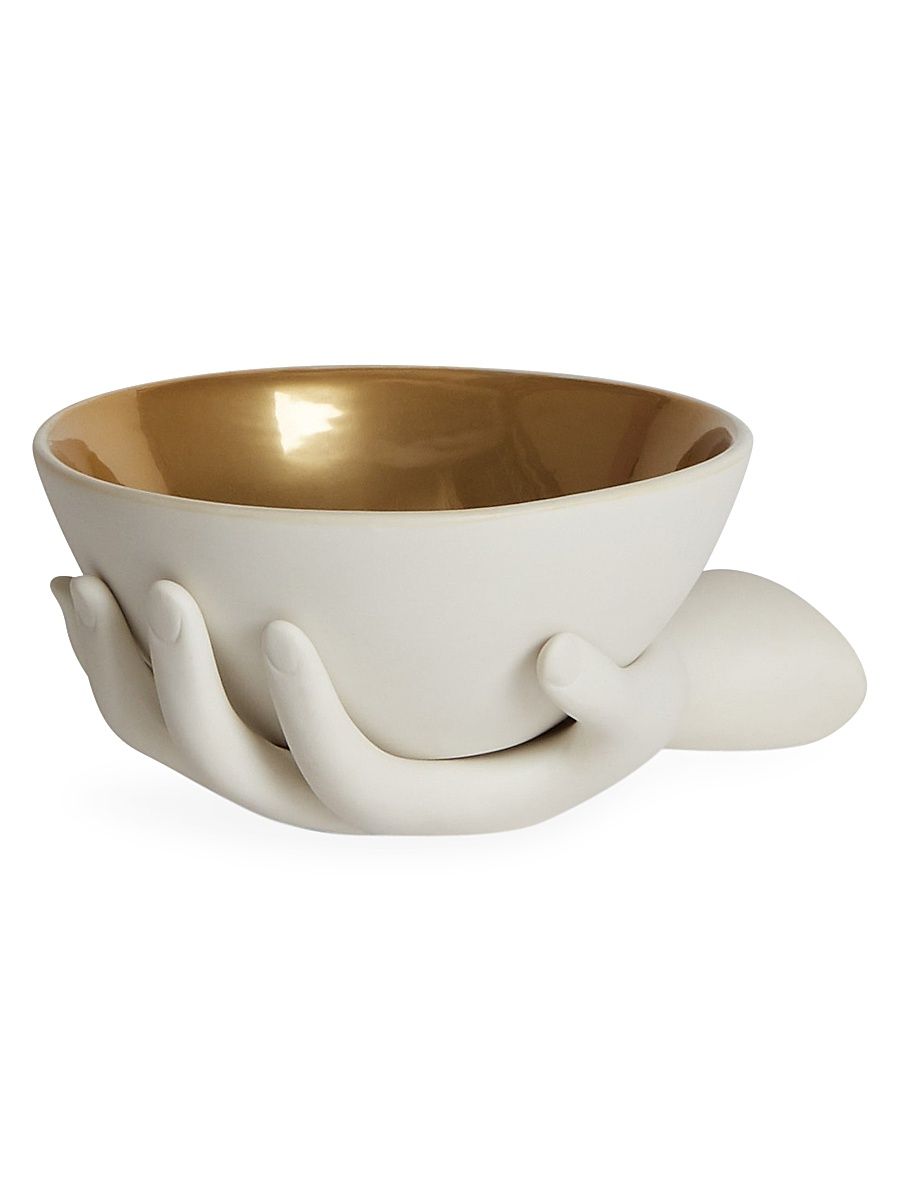 Muse Eve Porcelain Accent Bowl - White