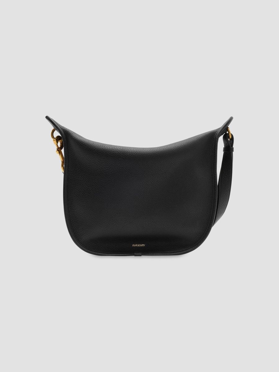 Burberry Women's B-Clip Leather Shoulder Bag - Black