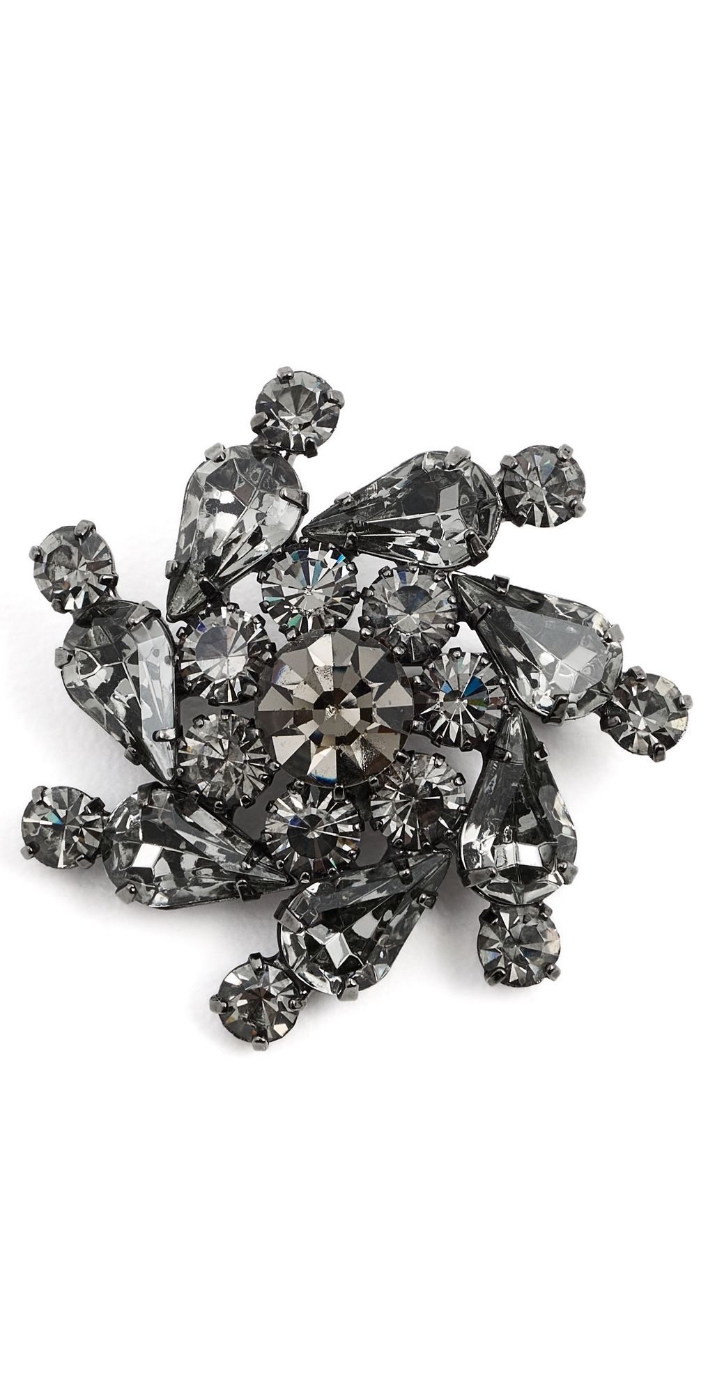 Jennifer Behr Shereen Brooch Black Diamond One Size