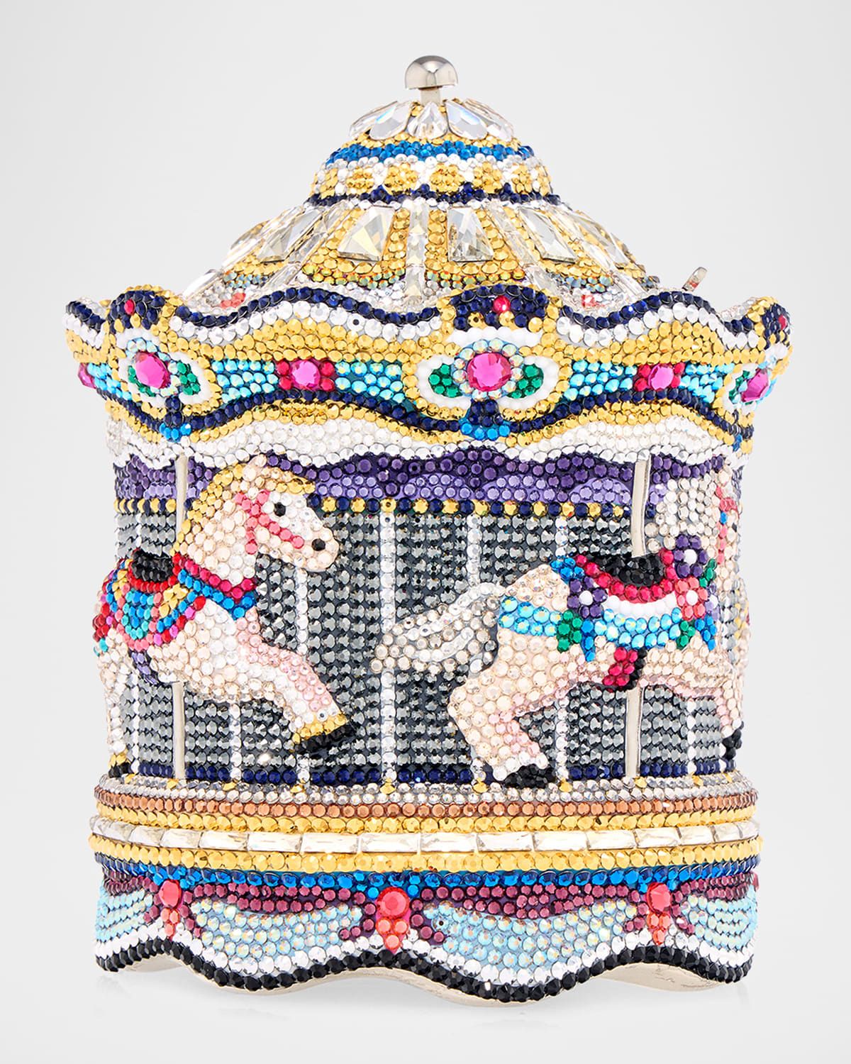 Dans Le Parc Carousel Crystal Clutch Bag