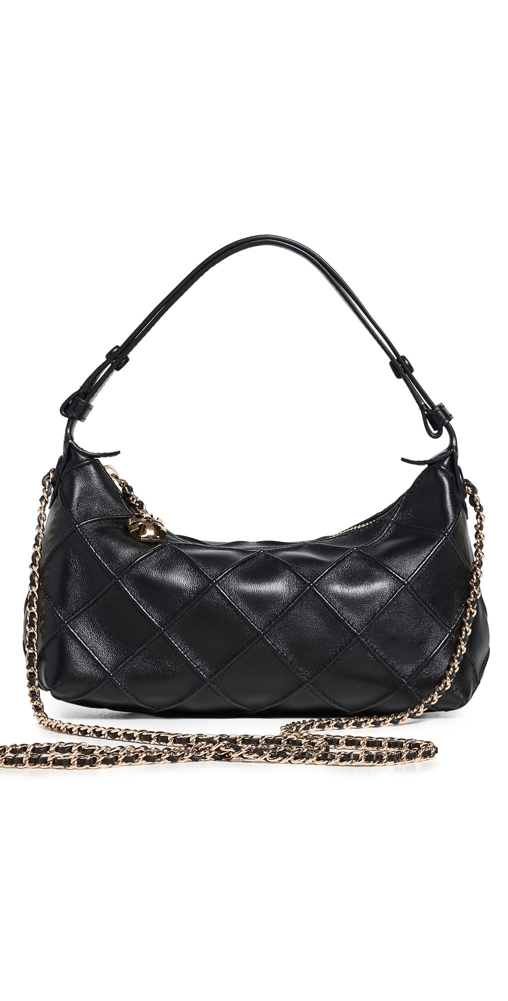 Tory Burch Fleming Pochette Black One Size