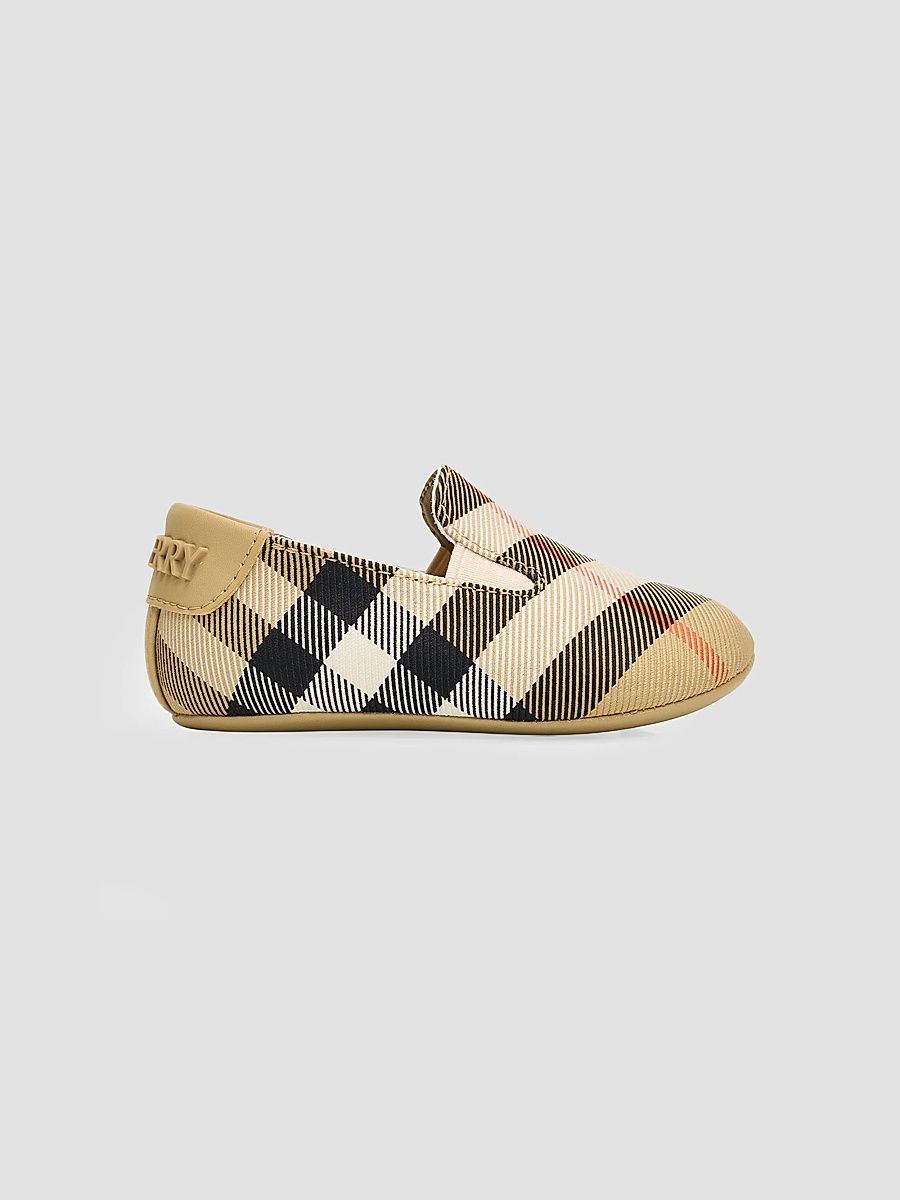 Baby's Marple Check Slip-On Shoes - Sand Ip Check - Size 3 (Baby)