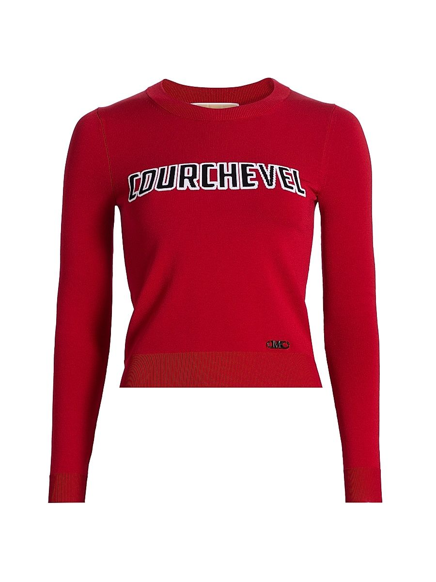 Women's Courchevel Crewneck Sweater - Crimson - Size XXL