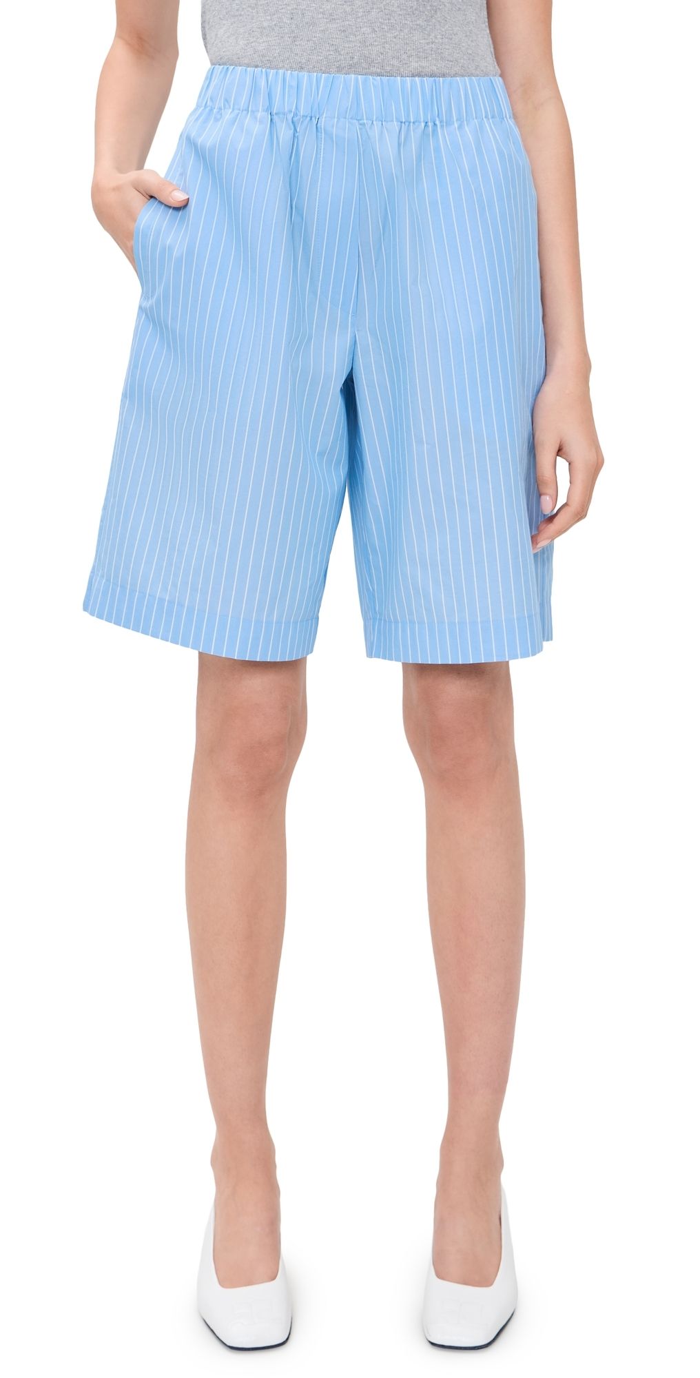 Secular Bermuda Shorts Blue Stripe M