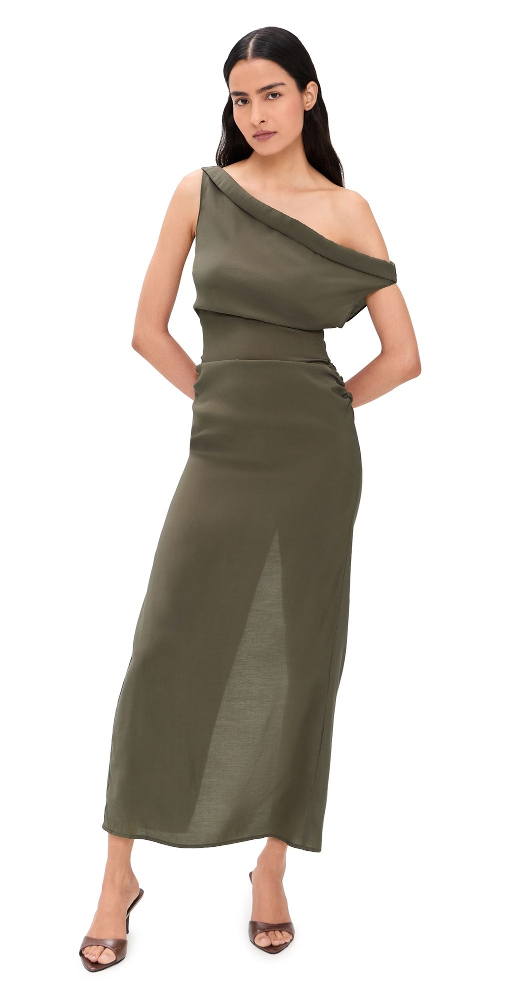 Lioness Sweetheart Maxi Dress Cocoa XXS