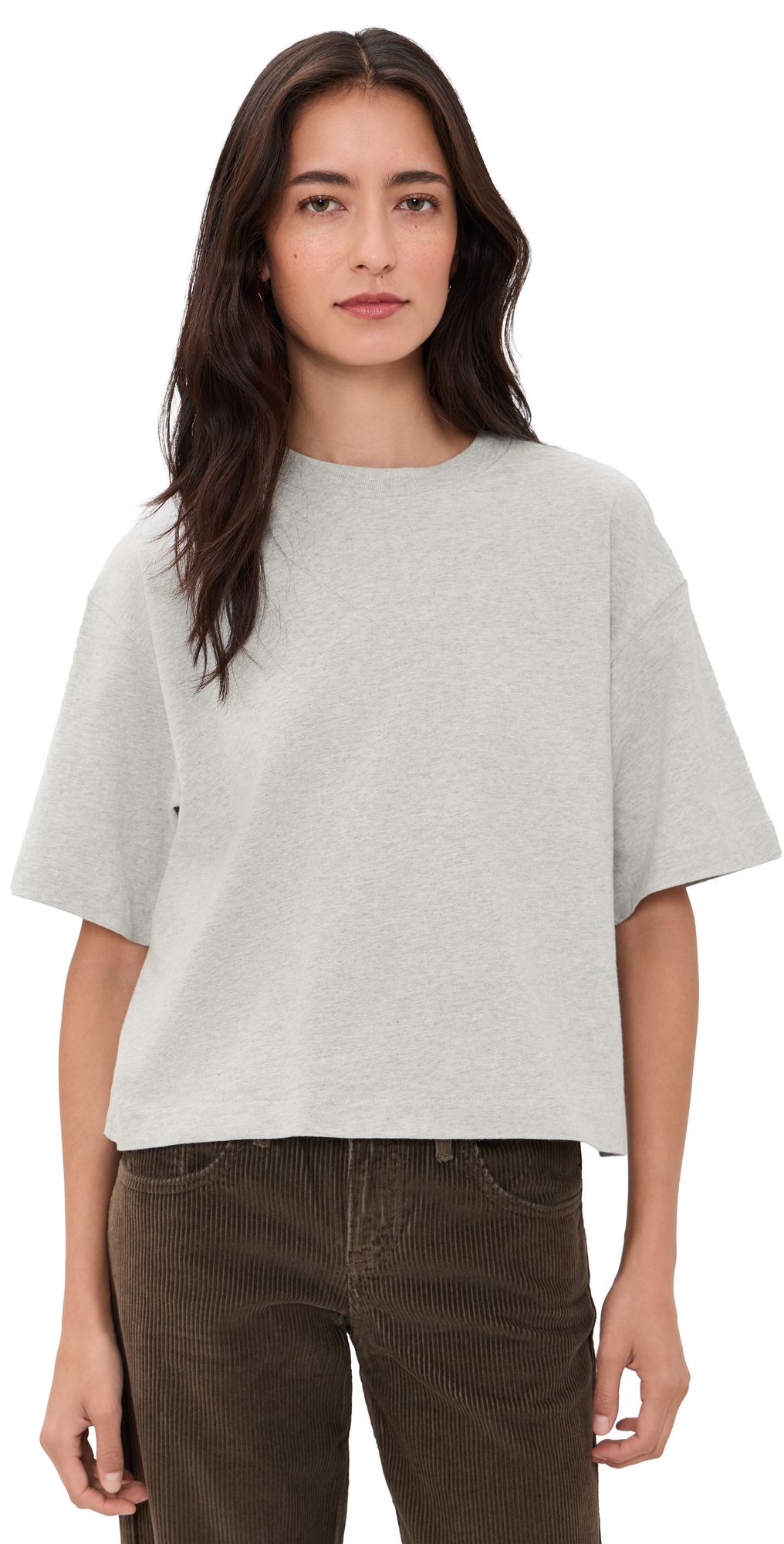 Madewell Boxy Tee Heather Pale Grey XXS