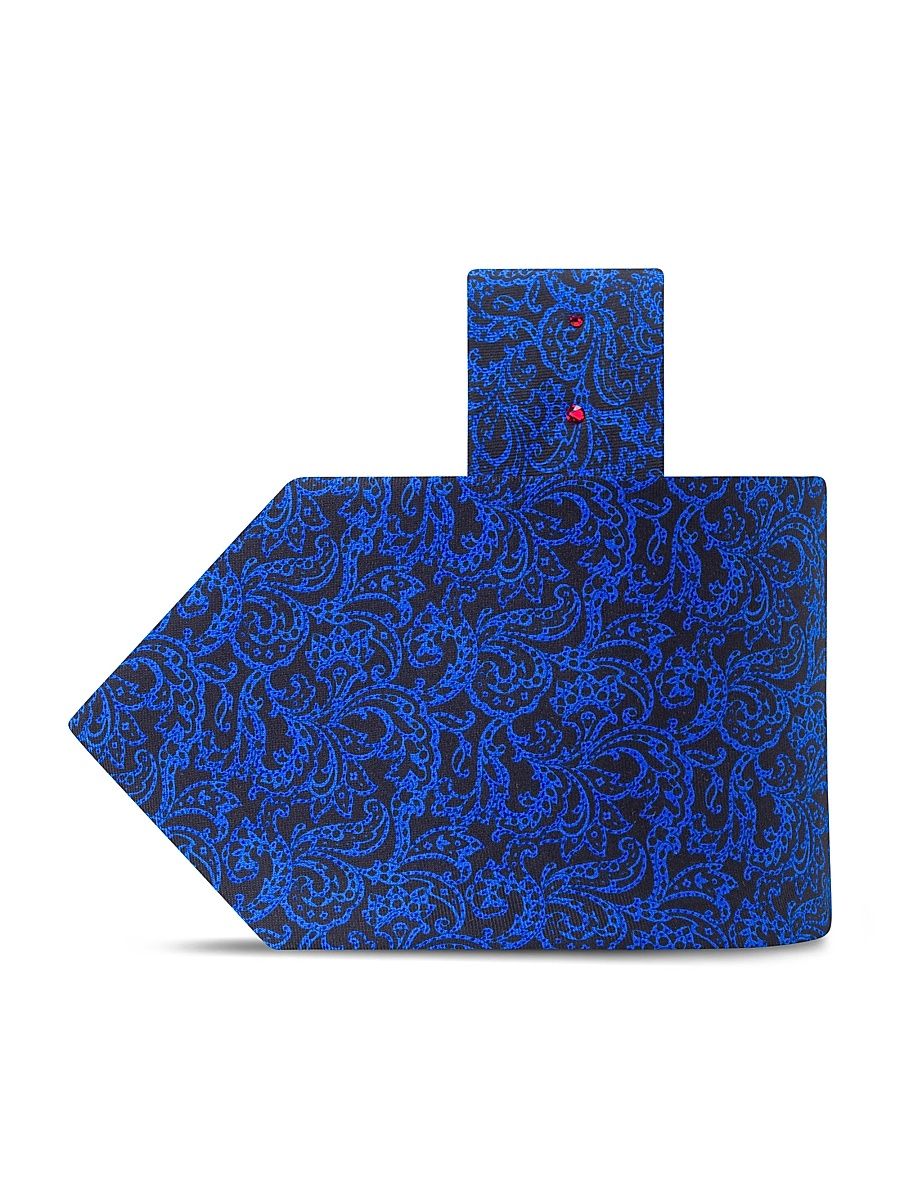 Men's Luxury Handmade Silk Tie - Blue Black