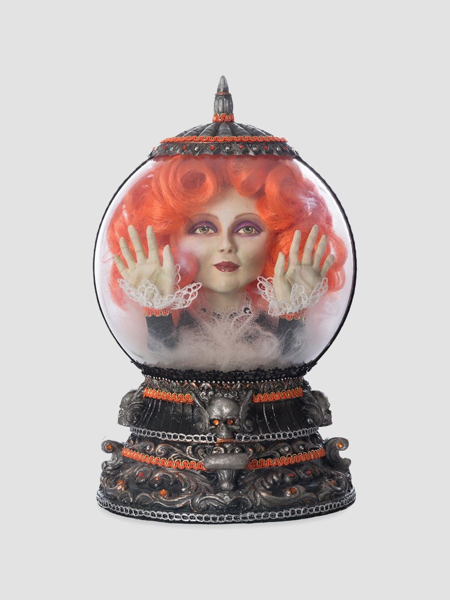 The Macabre Family Head In A Crystal Ball