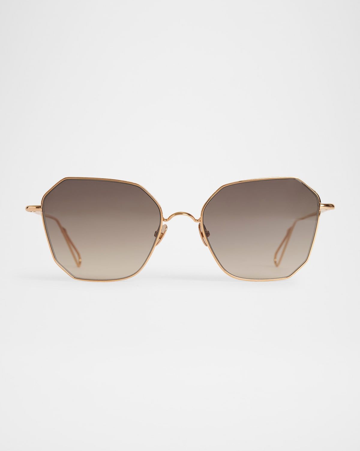 Marceline Metal & Nylon Square Sunglasses