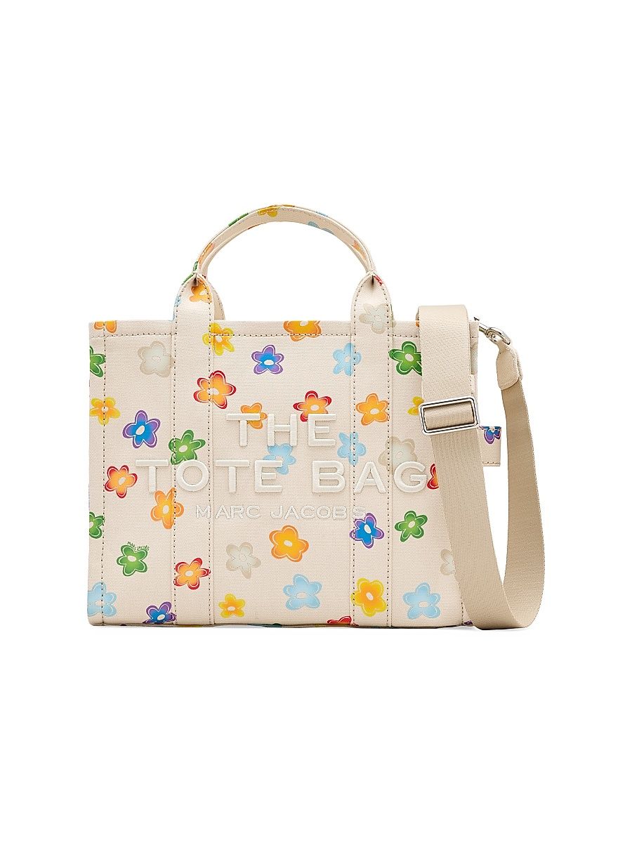 Women's The Wild Daisy Medium Tote Bag - White Multi