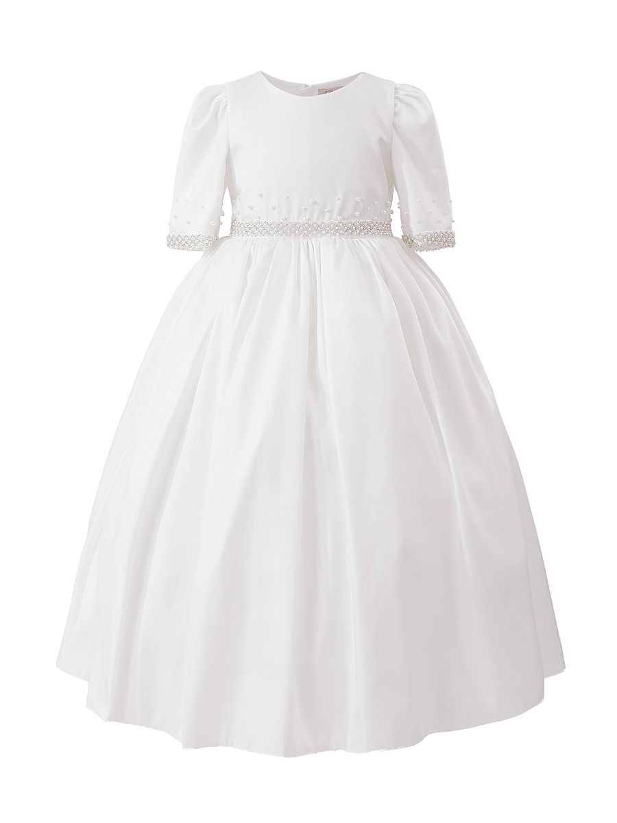 Little Girl's and Girl's Vasonette Dress - White - Size 8