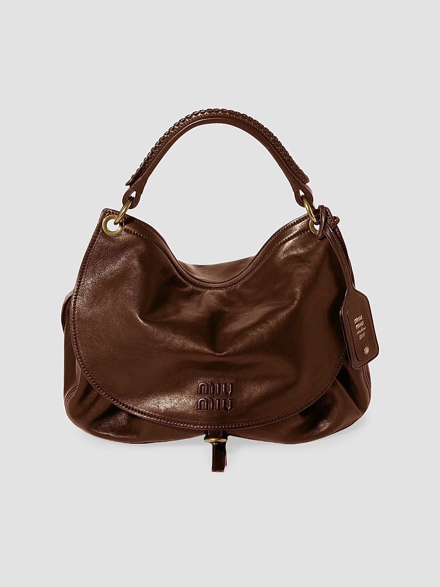 Women's Rendezvous Leather Hobo Bag - Dark Brown