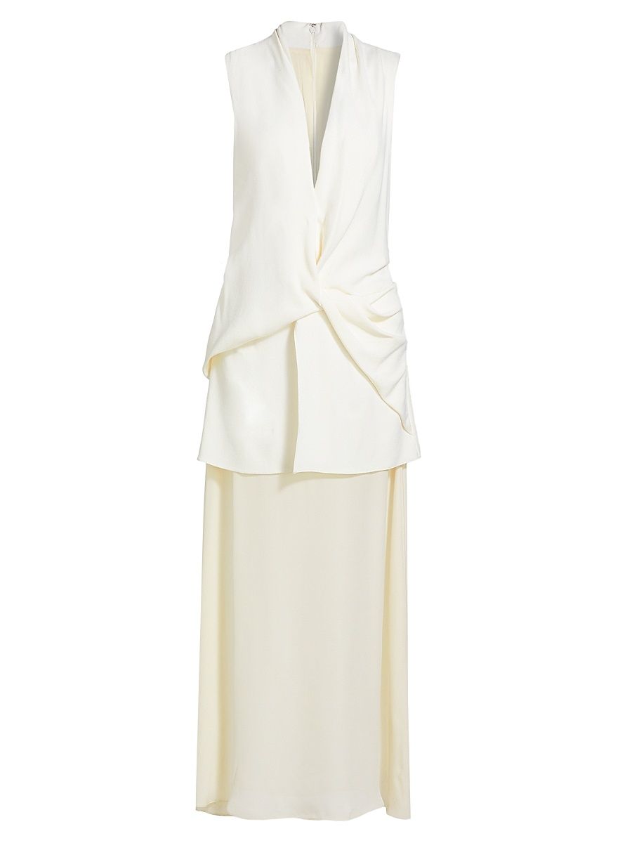 Women's The Sutton Layered Maxi Dress - White - Size 14