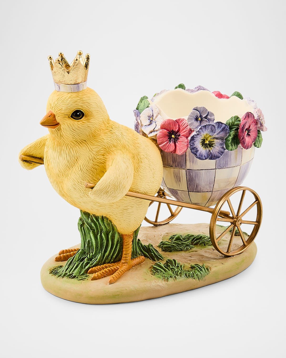 Pansy Party Chick with Cart
