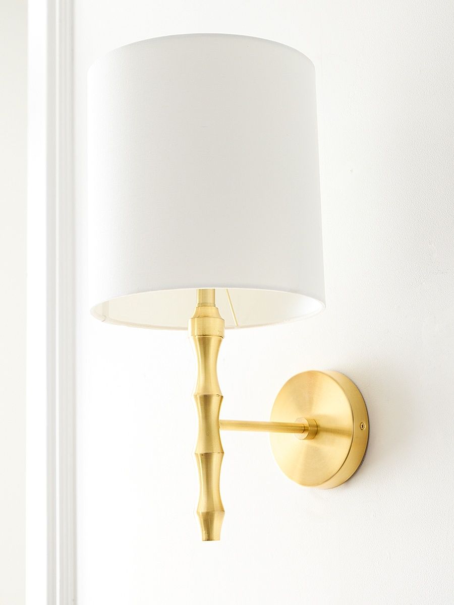 Bamboo 2-Light Wall Sconce - Gold