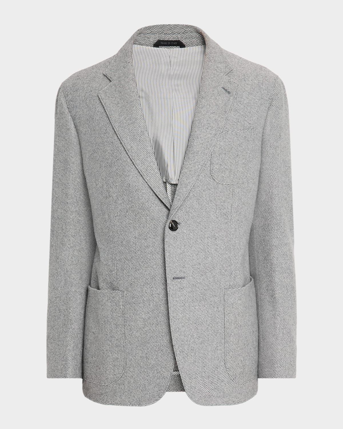 Men & apos;s Birdseye Cashmere Single-Breasted Blazer