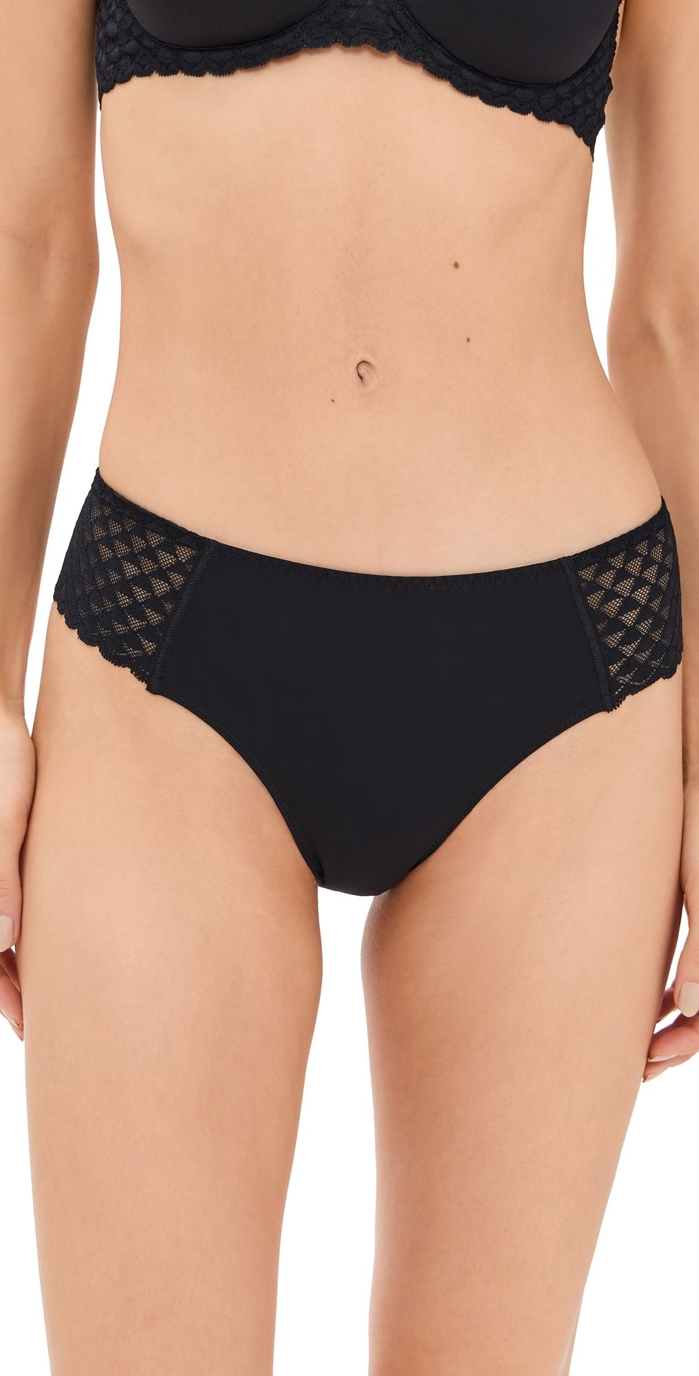 Simone Perele Subtile Low Cut Shorty Panties Black 5
