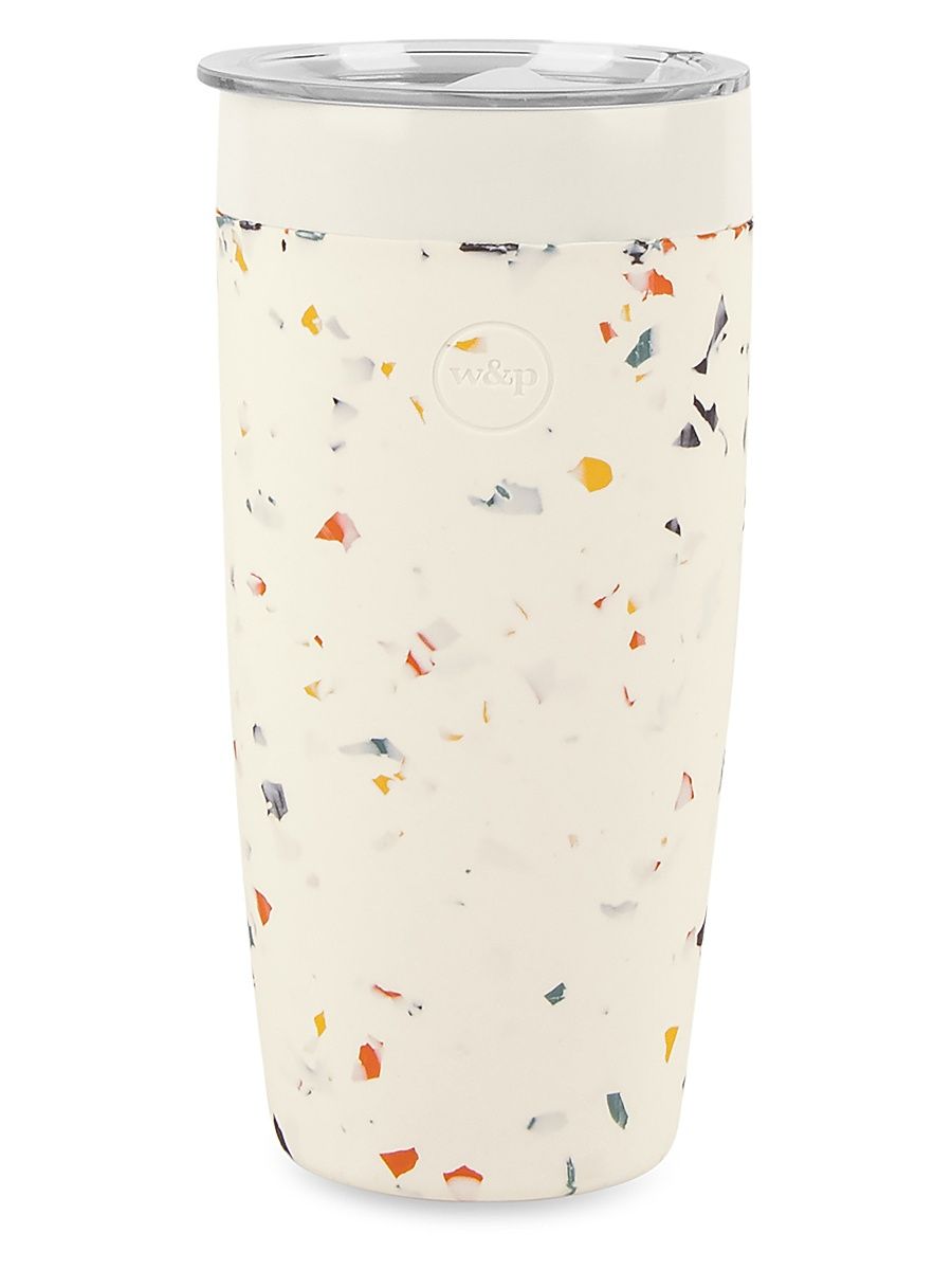 20 Oz Insulated Ceramic Tumbler - Terrazzo Blush