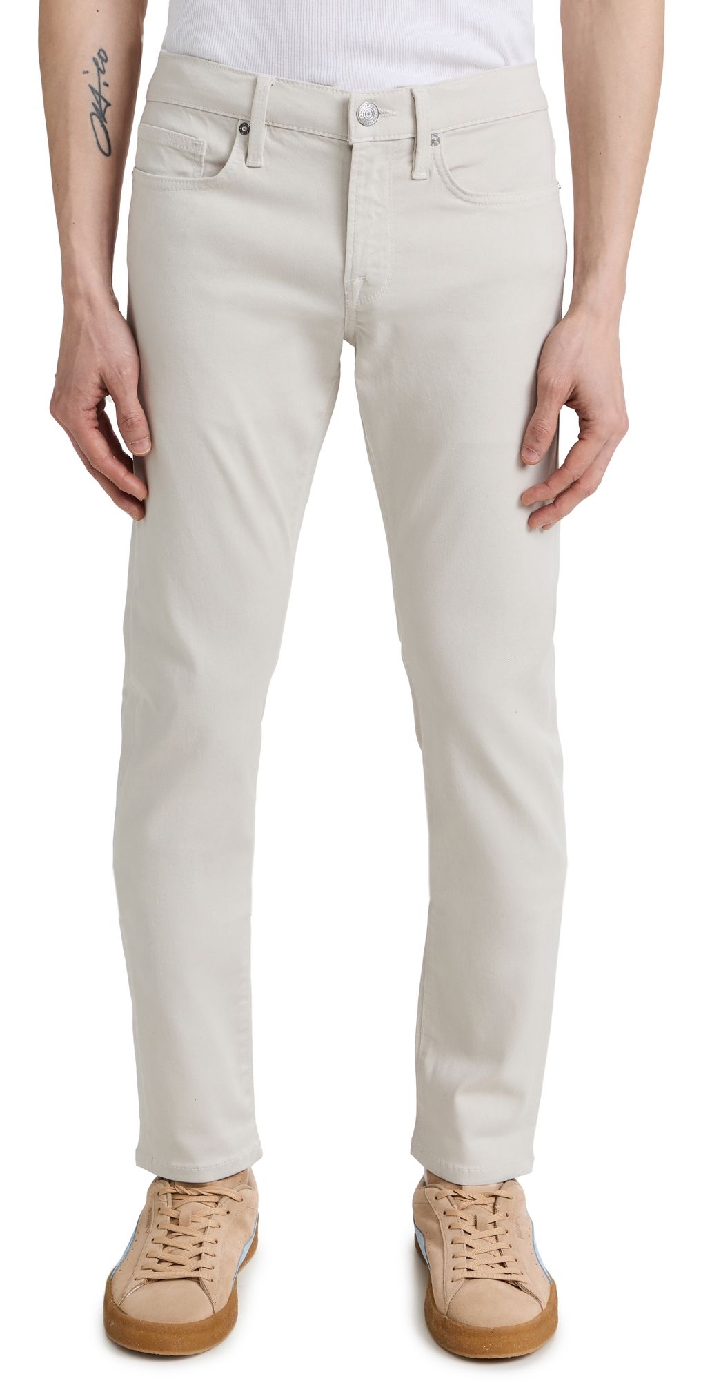 FRAME L'Homme Slim Twill Jeans Milk Beige 38