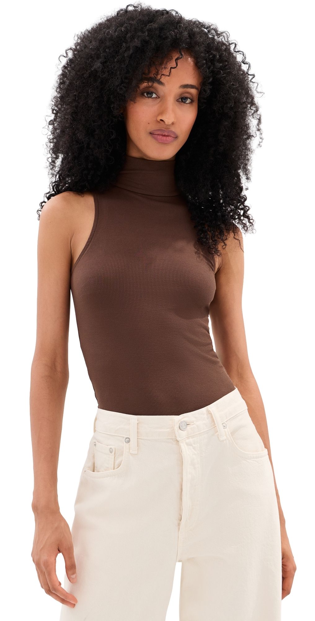 LE BOP Carolyn Thong Bodysuit Chocolate XXS