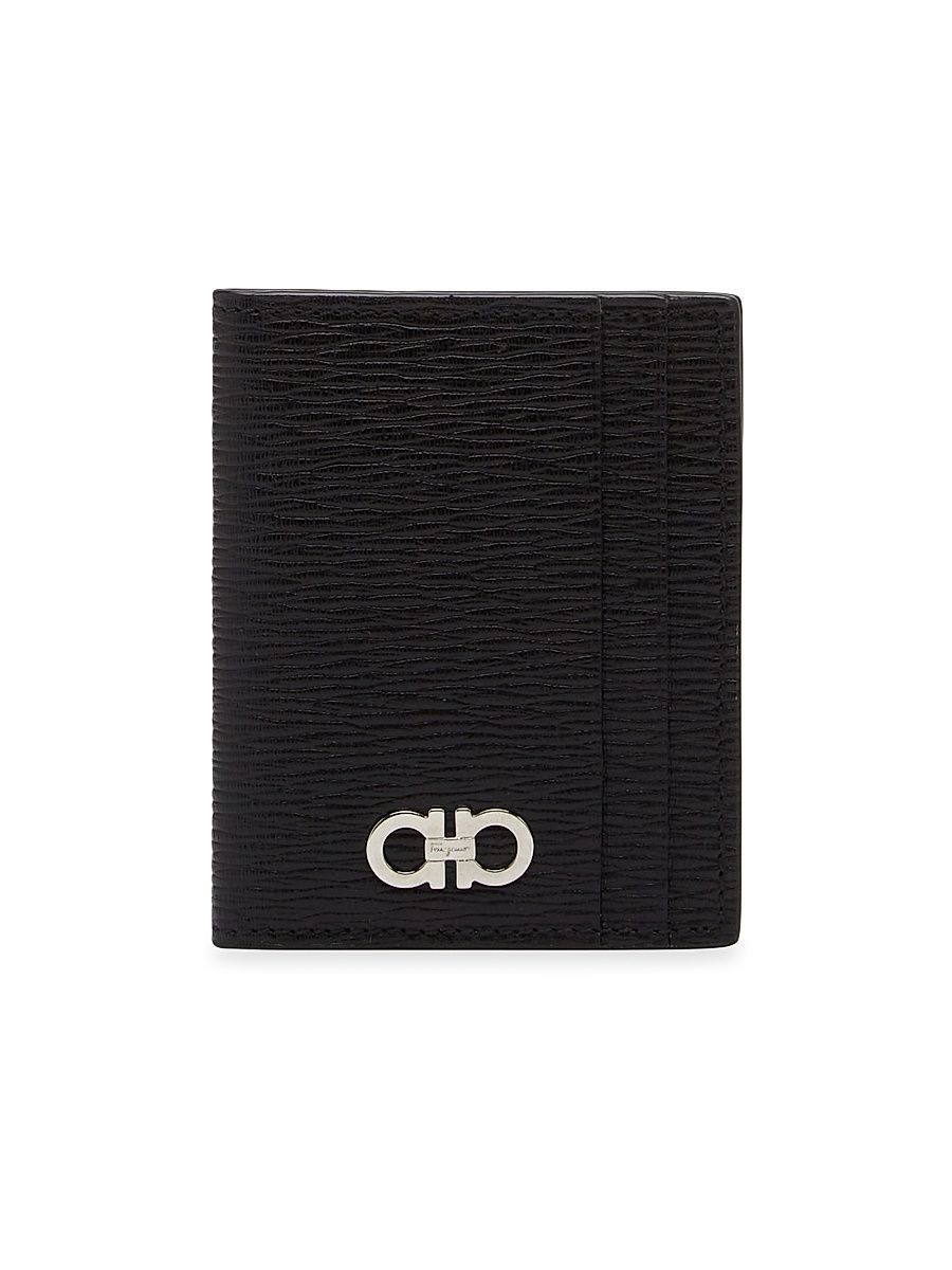 Men's Revival Gancini Logo Card Case - Nero Red