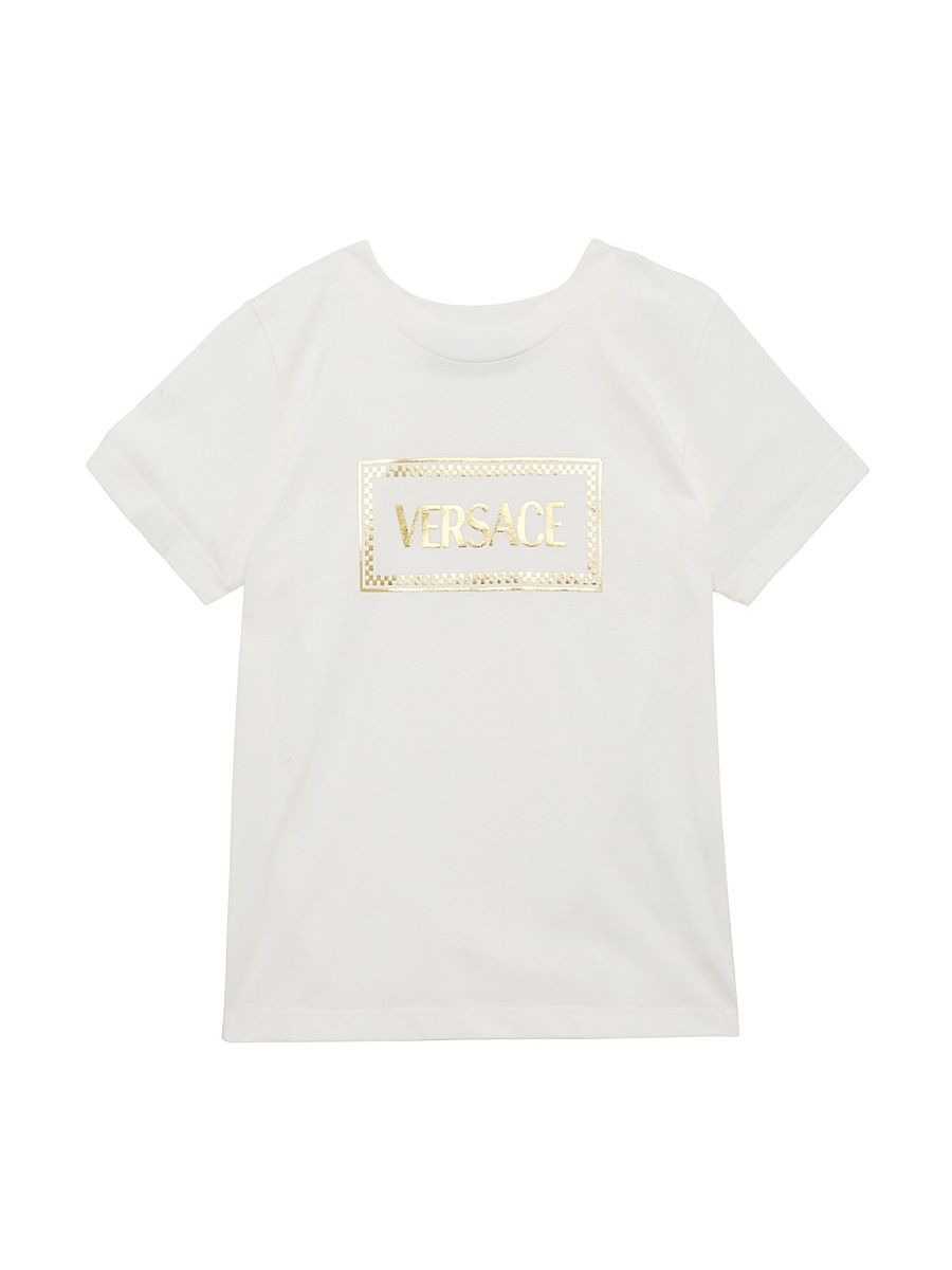 Baby Girl's, Little Girl's & Girl's Foil Logo Stamp T-Shirt - White Gold - Size 3