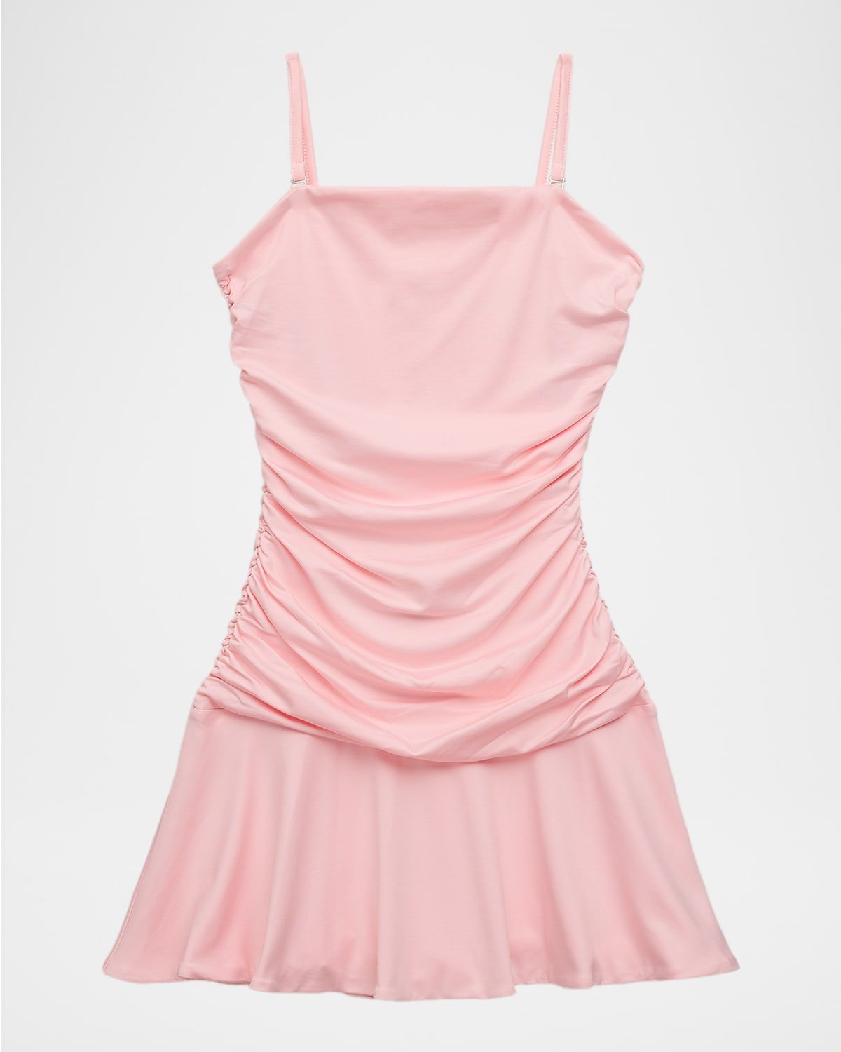 Girl & apos;s Tween Alyssa Ruched Flounce Mini Dress, Size S-XL