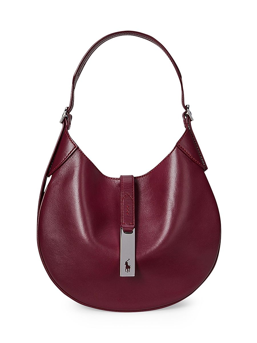 Women's Polo ID Small Sport Leather Shoulder Bag - Red