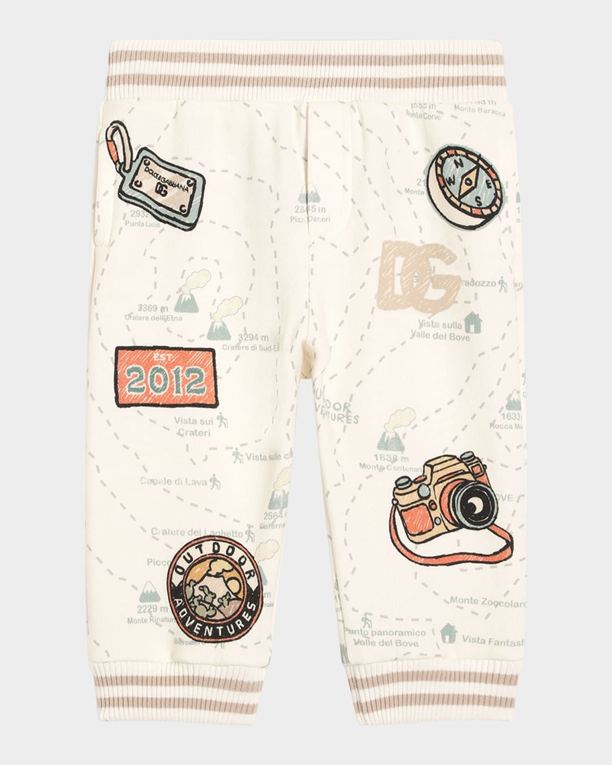 Kid & apos;s Embroidered Logo Map Sweatpants, Size 3M-24M