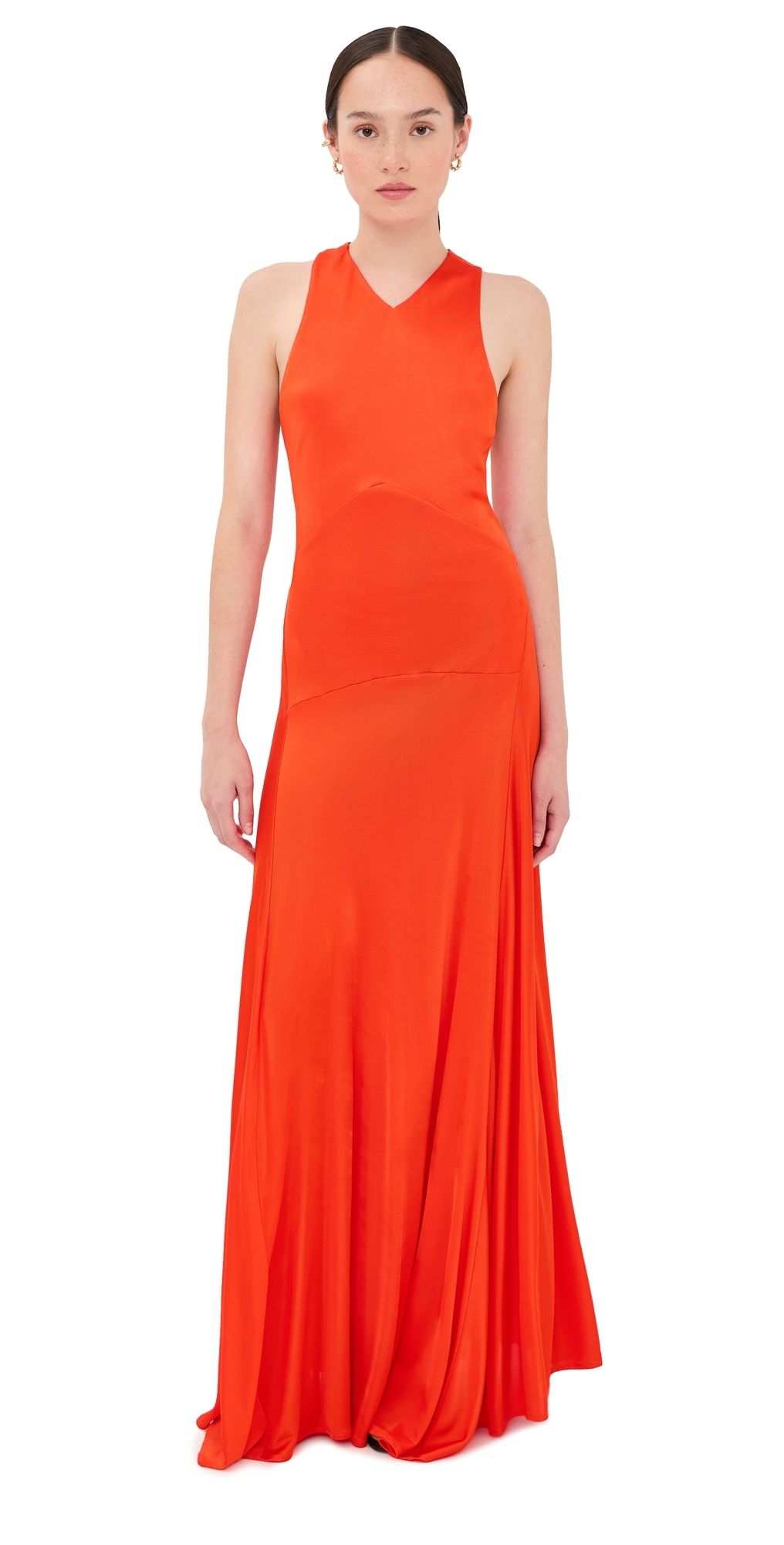 Proenza Schouler Naia Dress Tangerine 4