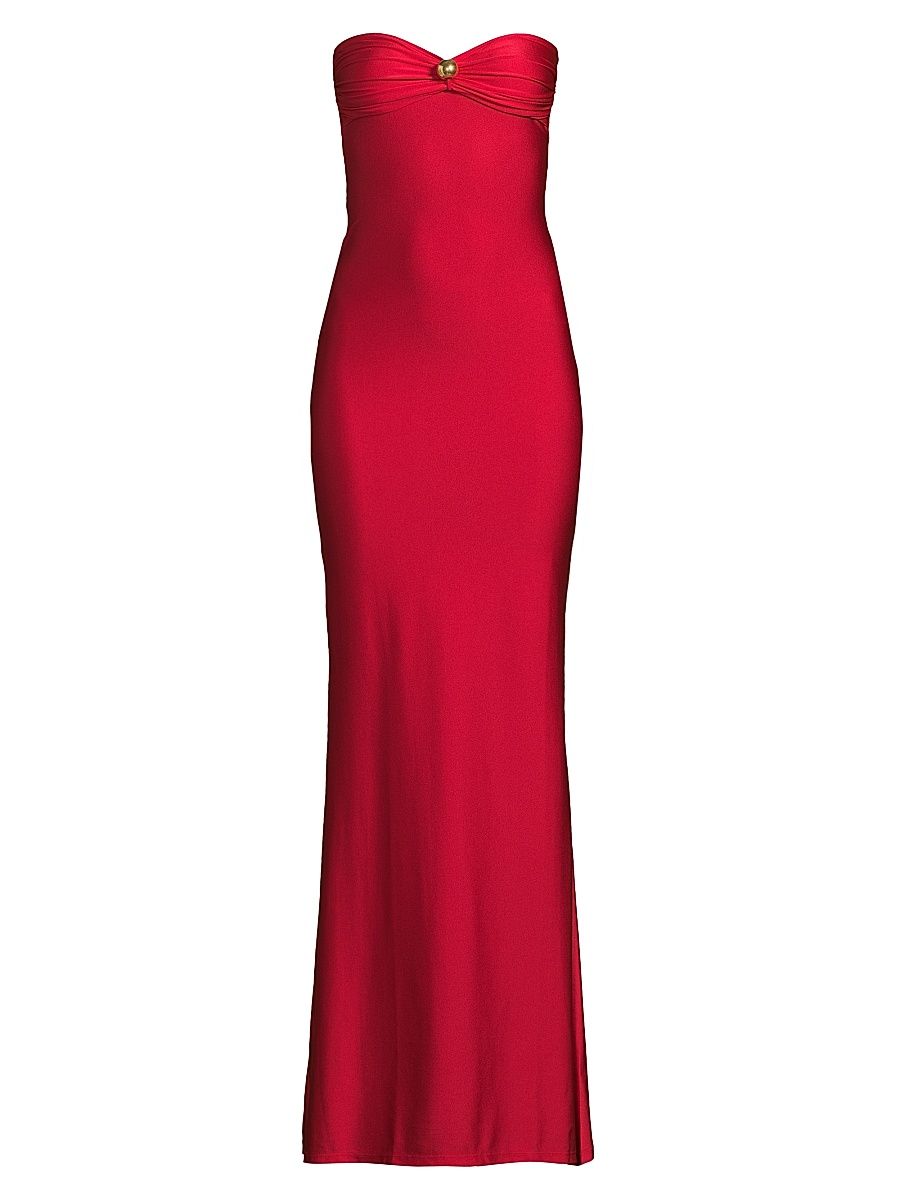 Women's Casade Sweetheart Maxi Dress - Scarlet Red - Size Large