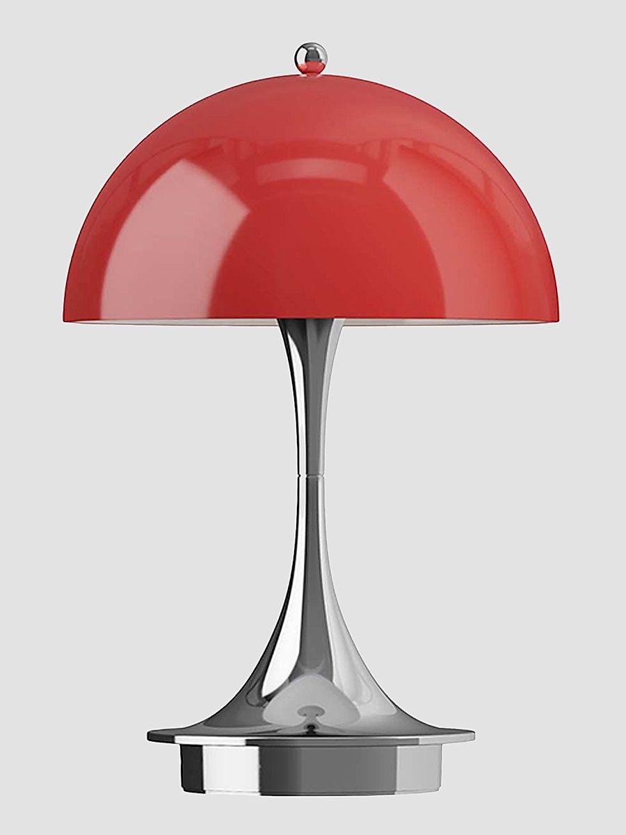 Panthella 160 Portable Original Chrome Lamp - Original Opal Green