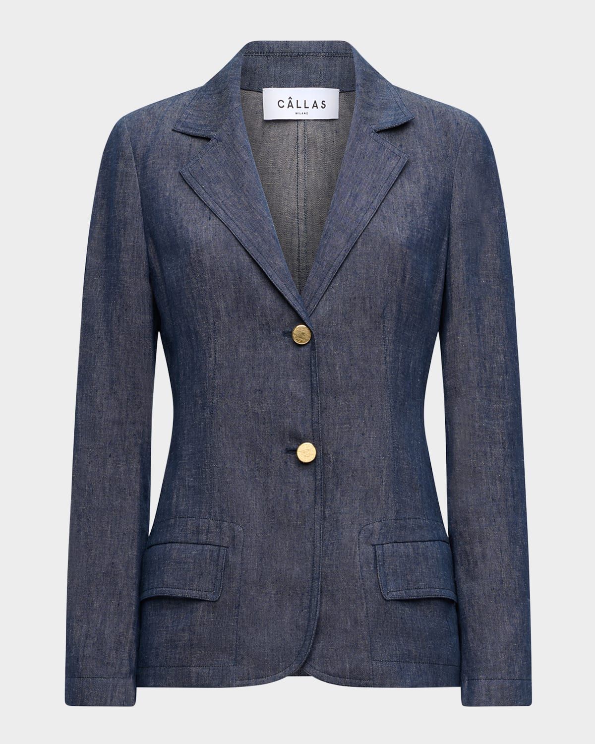 Marcel Single-Breasted Denim Blazer