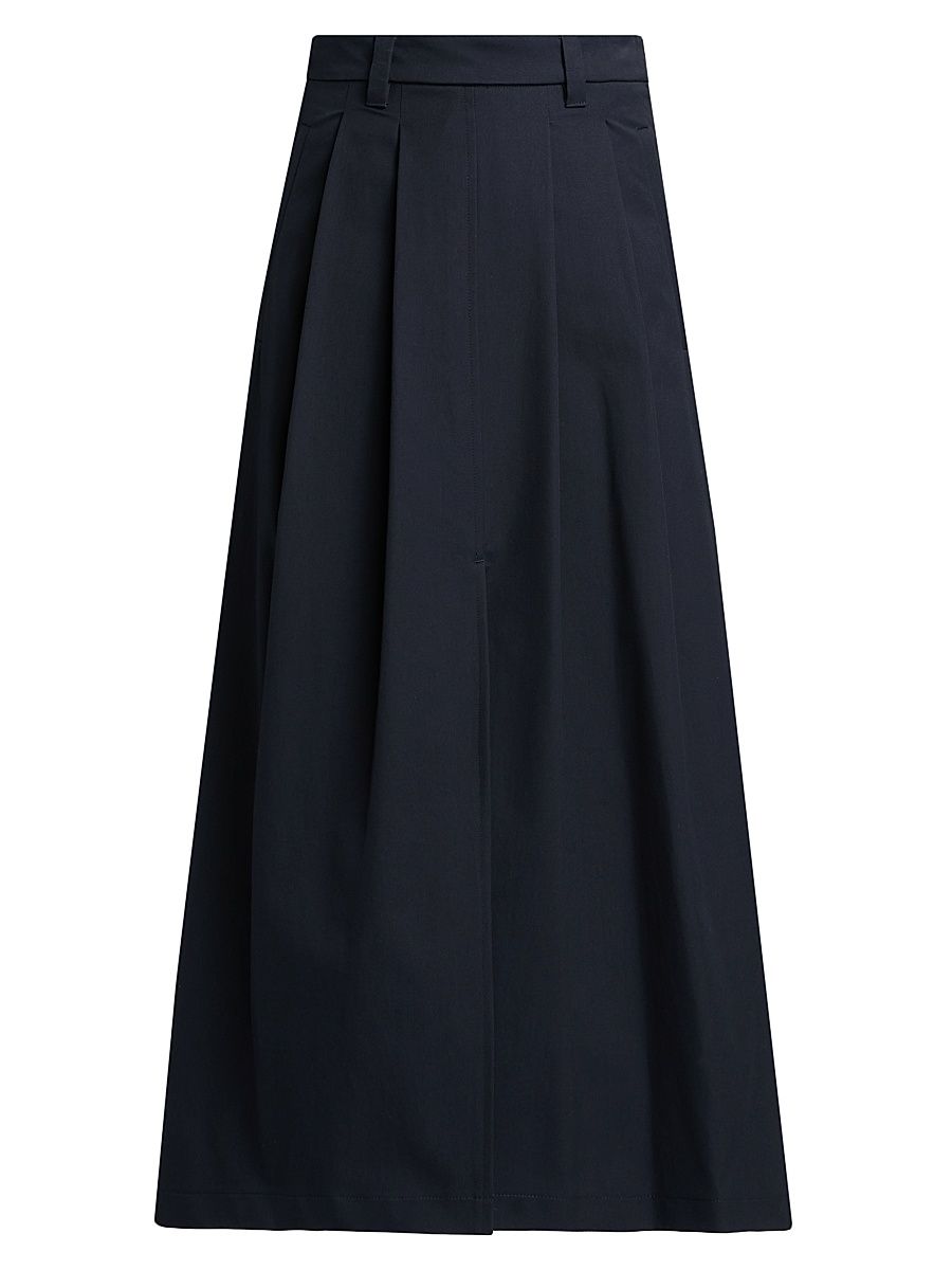 Women's Mack Pleated Midi-Skirt - Nightfall - Size 14
