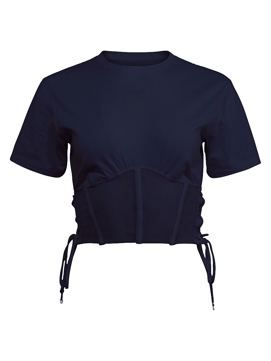 Women's Sabrina Corset T-Shirt - Eclipse - Size Large