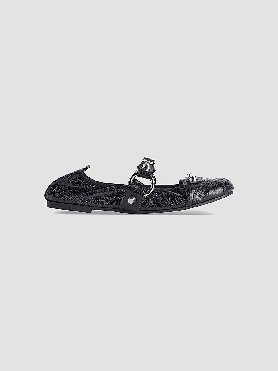 Balenciaga Women's City Ballerina Flats - Black - Size 9