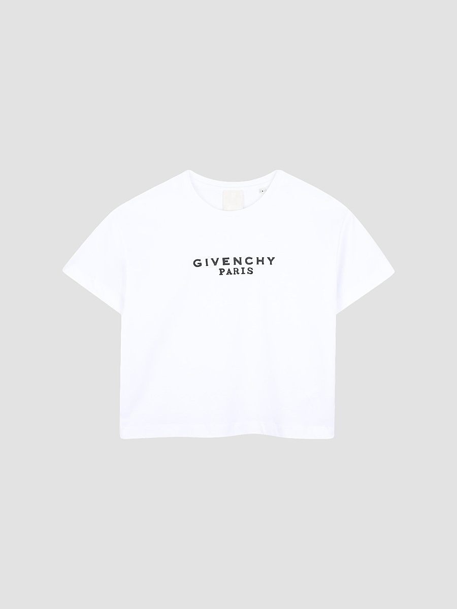 Givenchy Girl's Little Girl's & Girl's Logo Cotton T-Shirt - White - Size 12