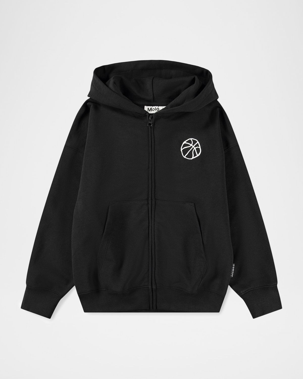 Boy & apos;s Marley Embroidered Basketball Zip Hoodie